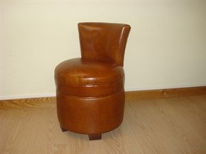 Pouf rond dossier