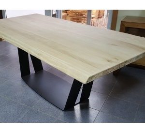 Table rectangle avec plateau bois