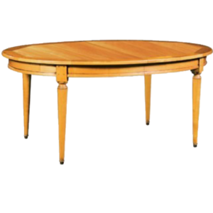 Table ovale merisier massif Louis Philippe